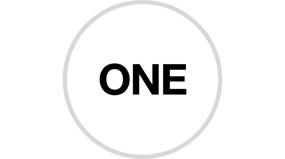 one