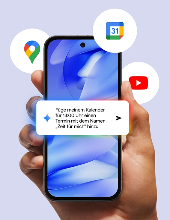 Google Pixel 9a demonstrating Gemini AI features