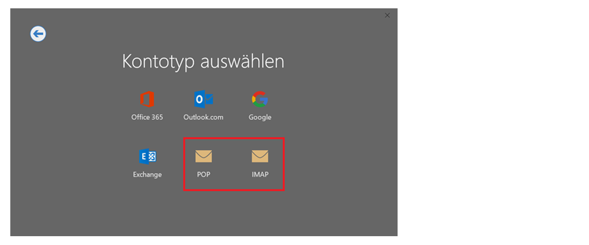 E-Mail Einstellungen Outlook Schritt 3