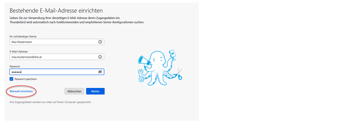 E-Mail Einstellungen Thunderbird Schritt 5