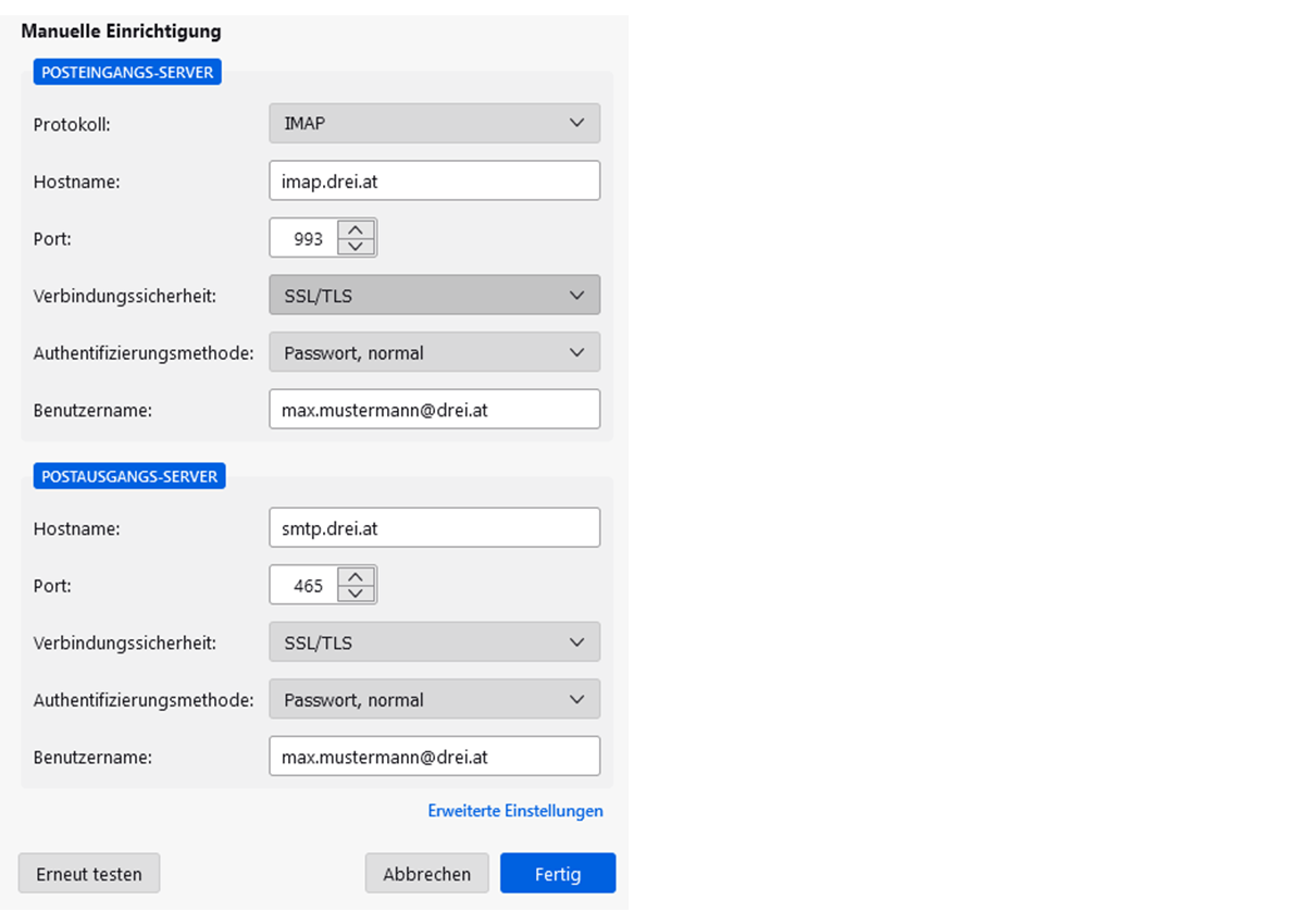 E-Mail Einstellungen Thunderbird Schritt 6