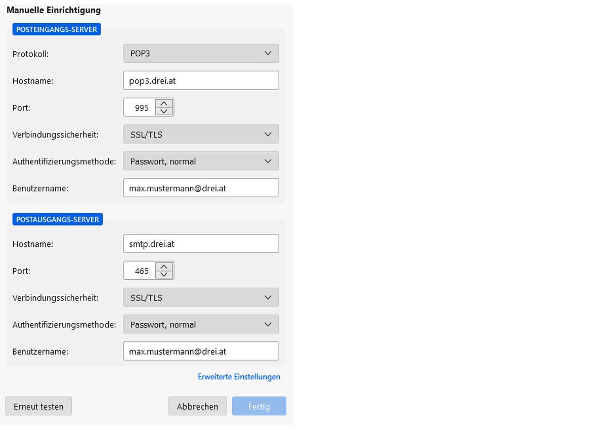 E-Mail Einstellungen Thunderbird Schritt 7