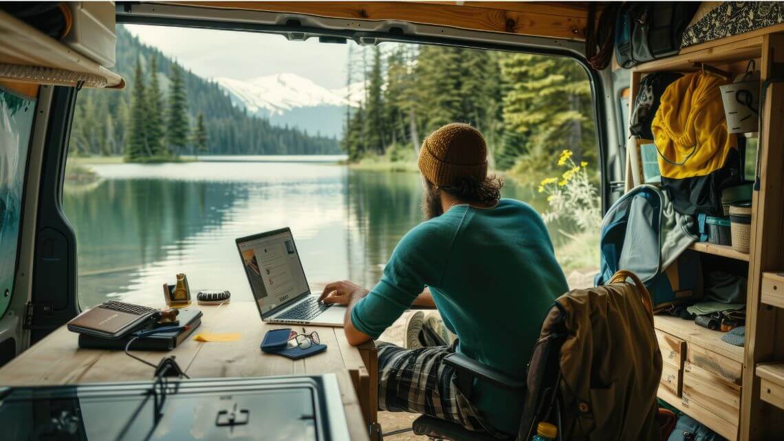 Internet im Wohnmobil: Mobiles Internet beim Camping.