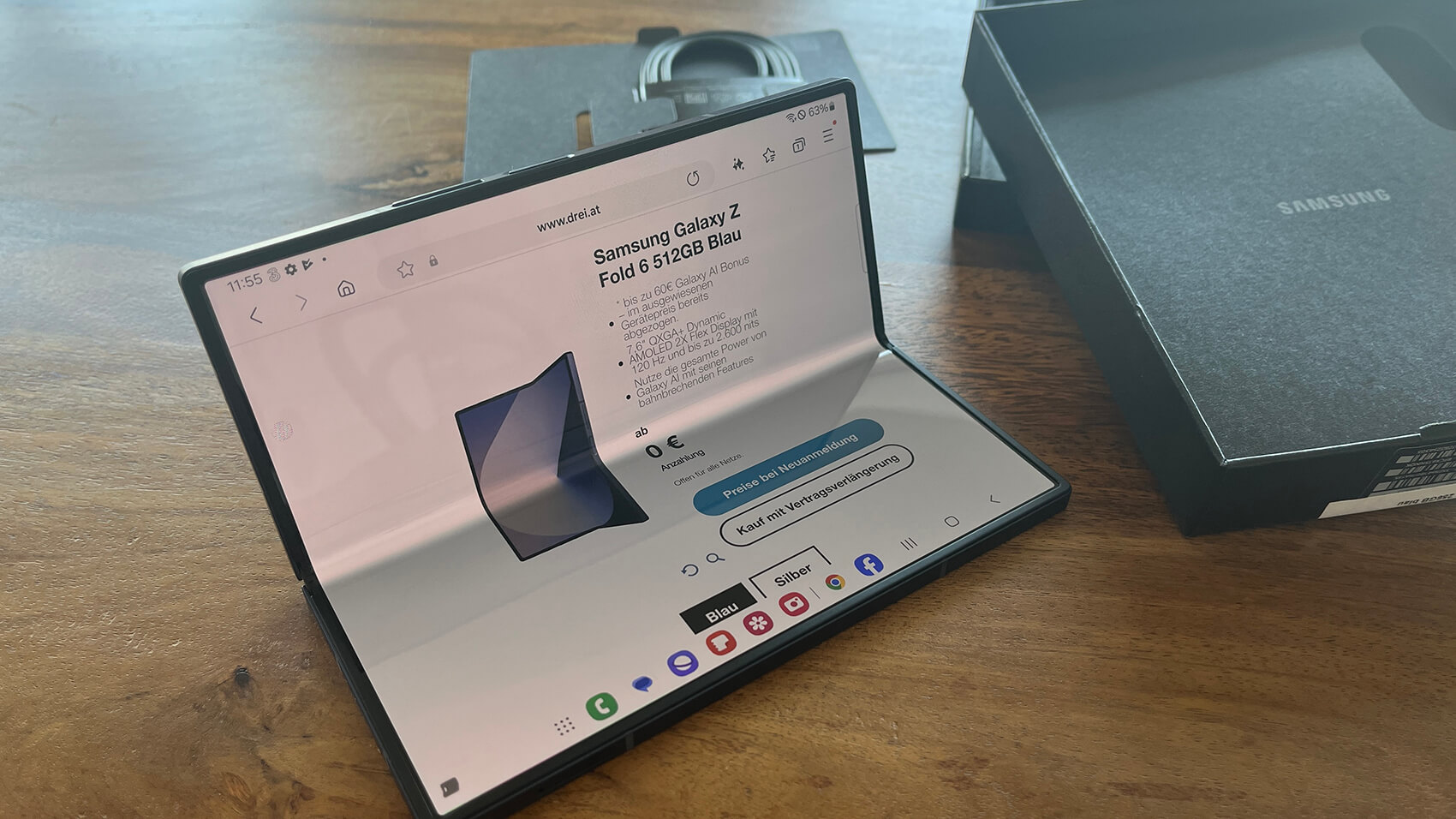 Samsung Galaxy Z Fold 6 Bildschirm 1