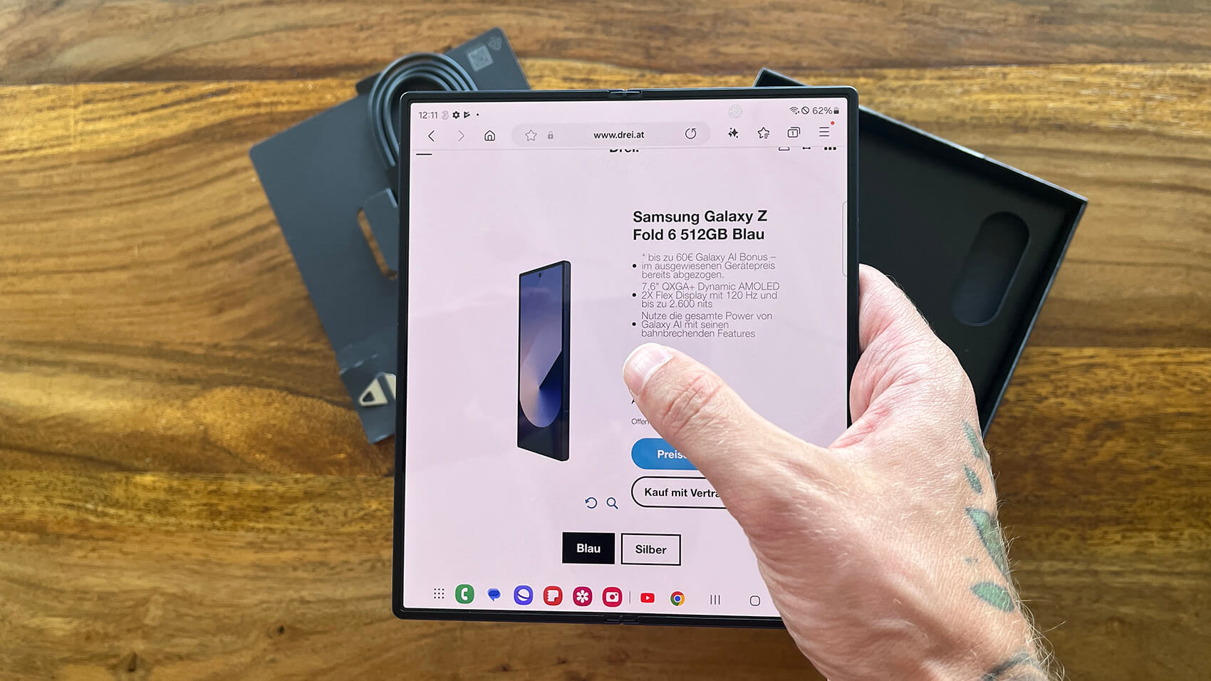 Samsung Galaxy Z Fold 6 Bildschirm 2