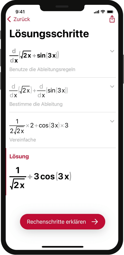 Photomath Lösungschritte 1