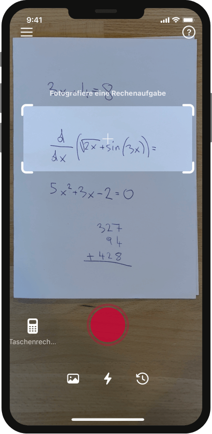 Photomath Lösungschritte 2