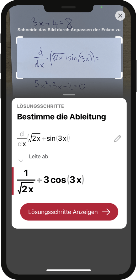 Photomath Lösungschritte 3