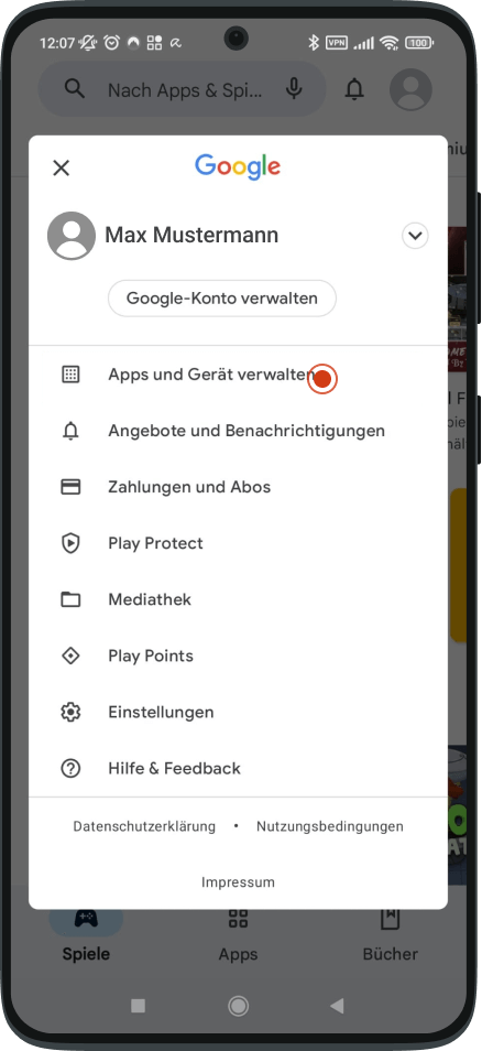 Schritt 2: Android App aktualisieren