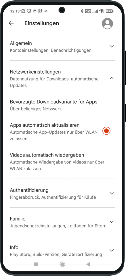 Schritt 2: Android App automatisch aktualisieren