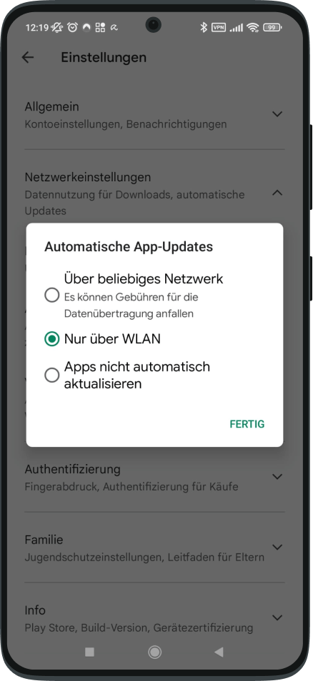 Schritt 3: Android App automatisch aktualisieren