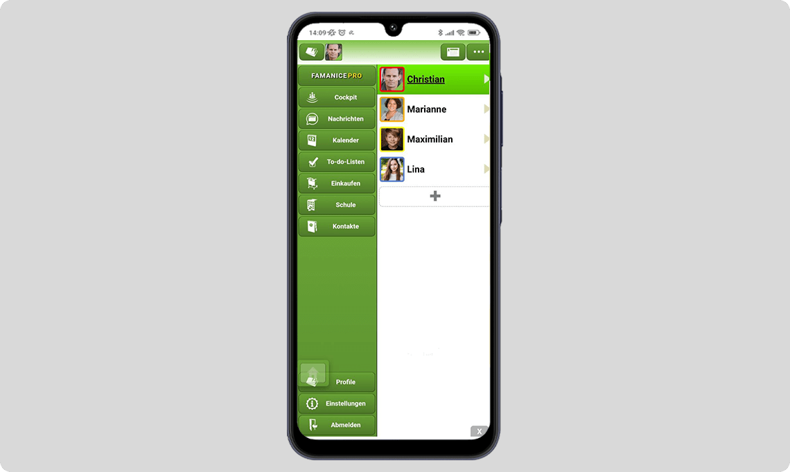 Screenshot Famanice-App