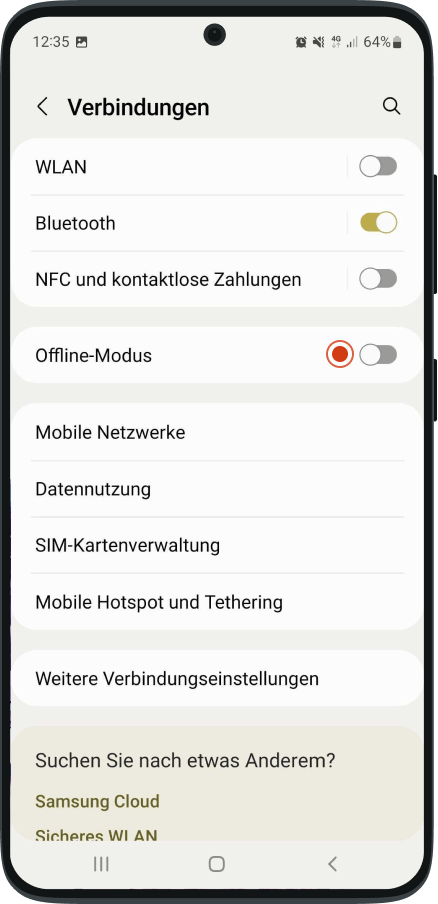 Android Anleitung Flugmodus einstellen Schritt 