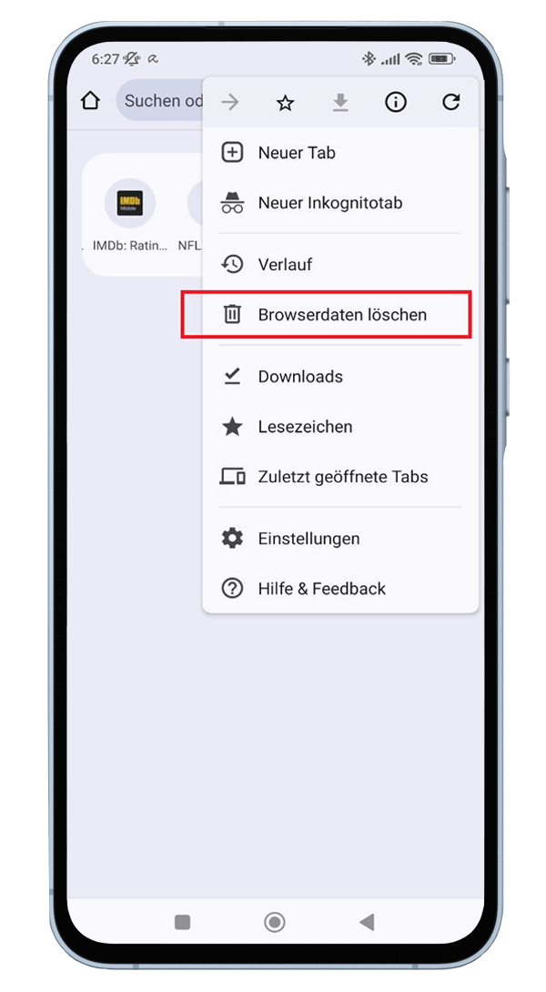 Suchverlauf bei Android löschen
