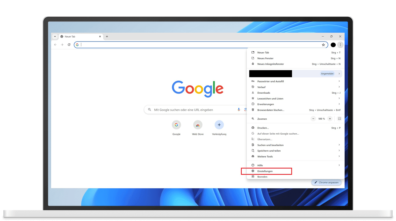 Chrome am PC löschen