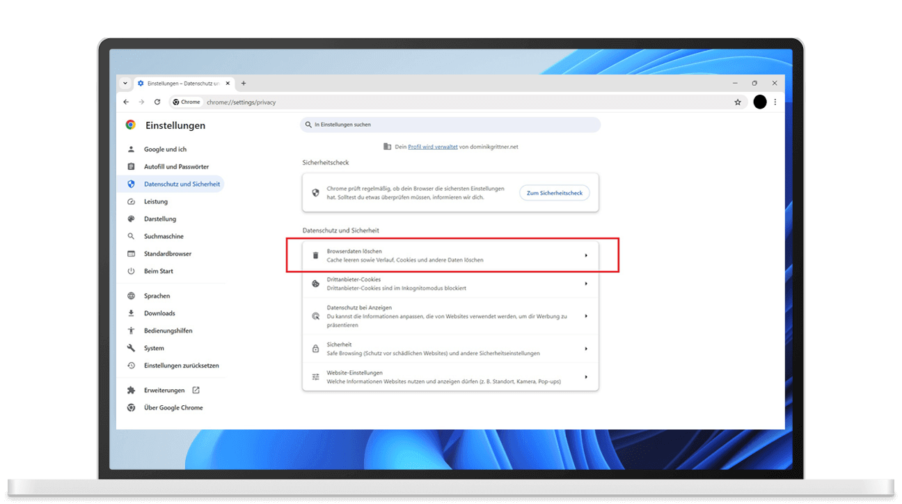 Chrome am PC löschen