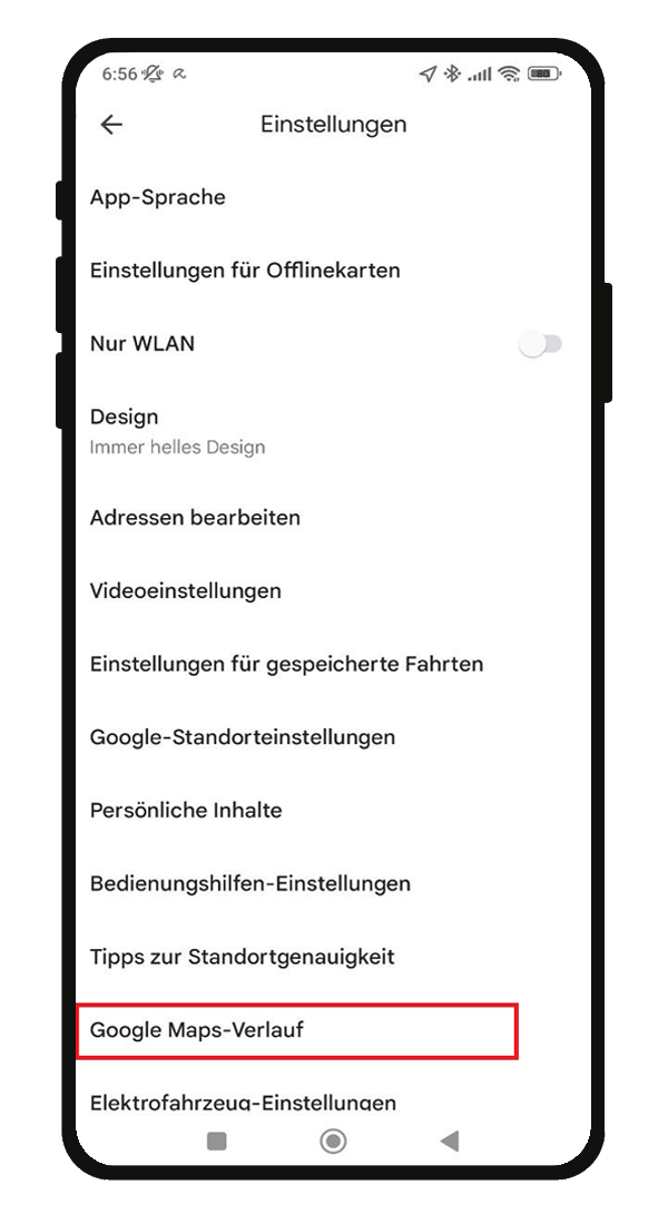 SuMaps am Handy löschen.