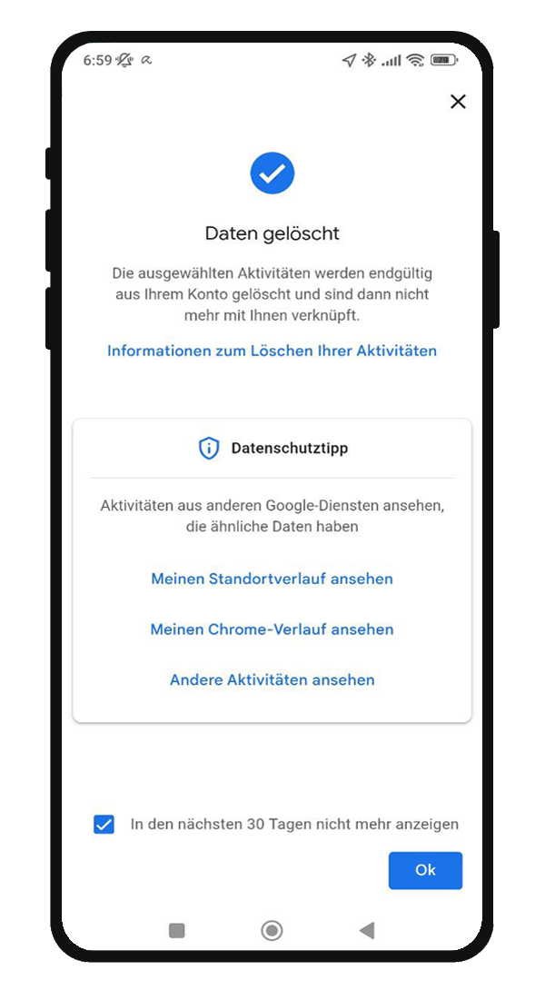 Maps am Handy löschen.
