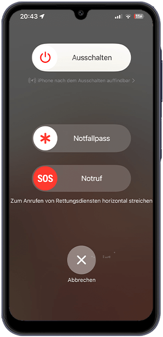 Schritt 4: Zurück in der Health-App: Unter Zugriff im Notfall können Sie festlegen, dass Ihre Notfallkontakte direkt neben dem SOS-Schieberegler auf dem Sperrbildschirm angezeigt werden.