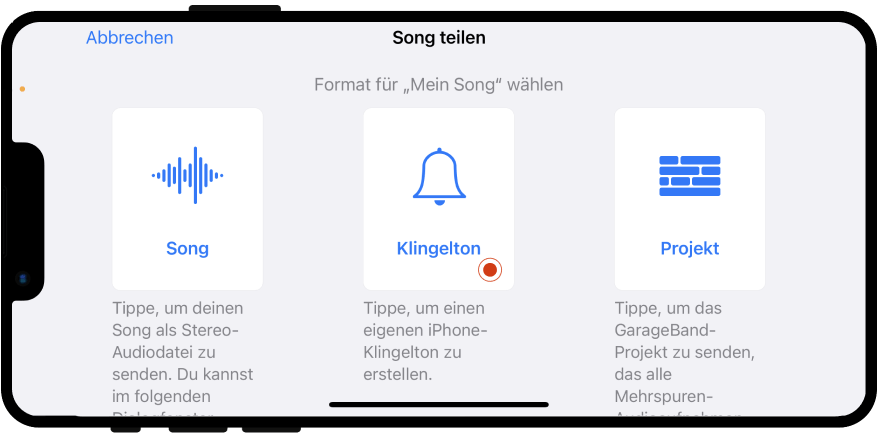 Klingelton iPhone Schritt 5