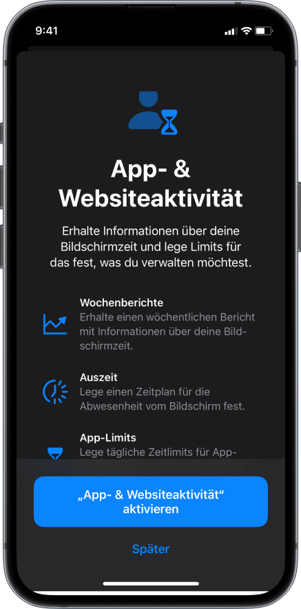 IOS: App & Websiteaktivität