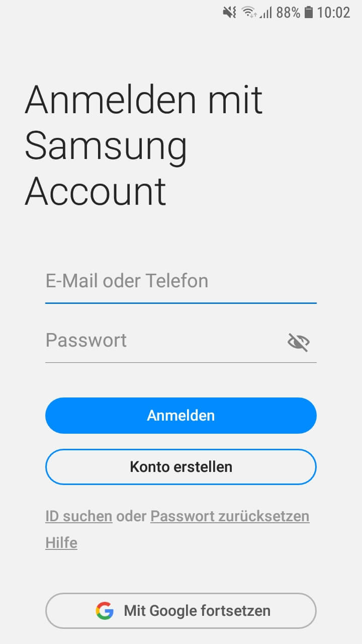 Schritt 3: Offline Suche Samsung einschalten
