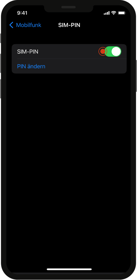 SIM PIN deaktivieren iPhone