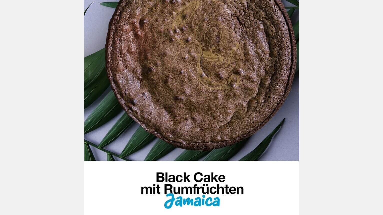 Black Cake mit Rumfrüchten in Jamaica