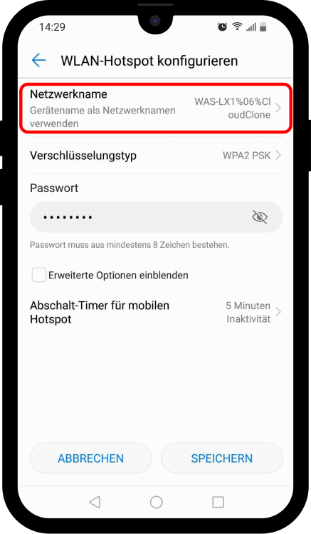 Anleitung WLAN Hotspot Android 5