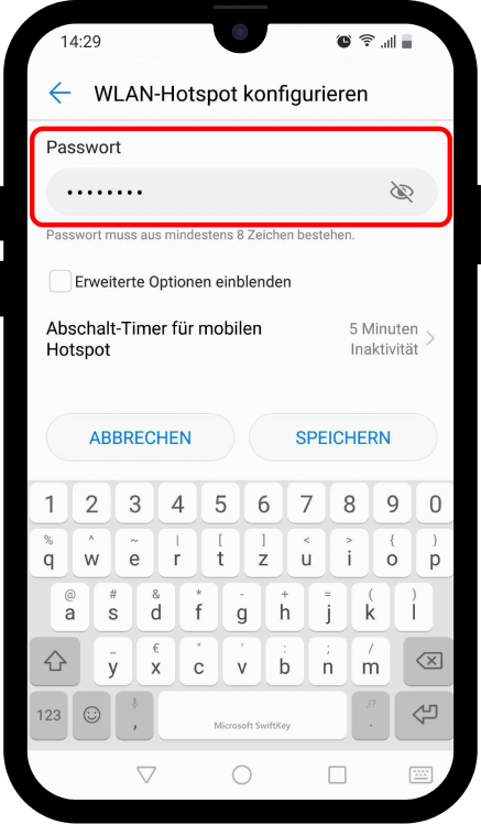 Anleitung WLAN Hotspot Android 7