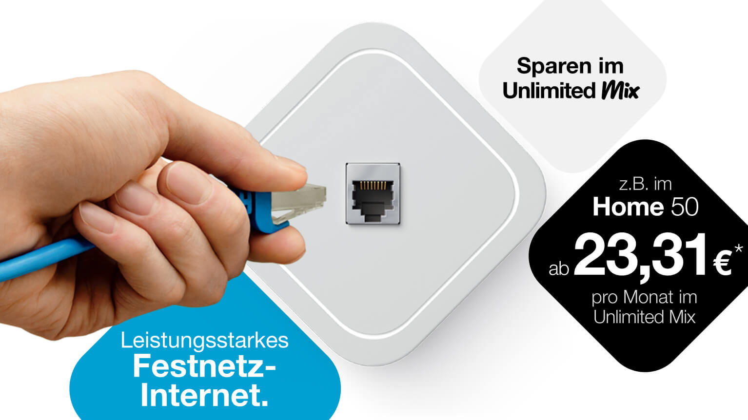 Festnetz Internet von Drei in Österreich