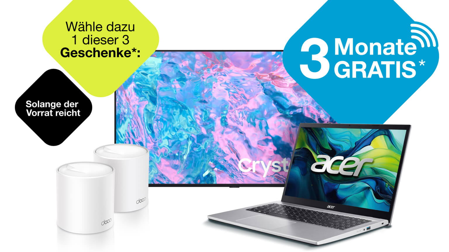 Wähle 1 dieser 3 Geschenke*: