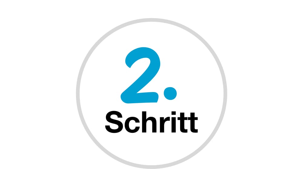 2. Schritt