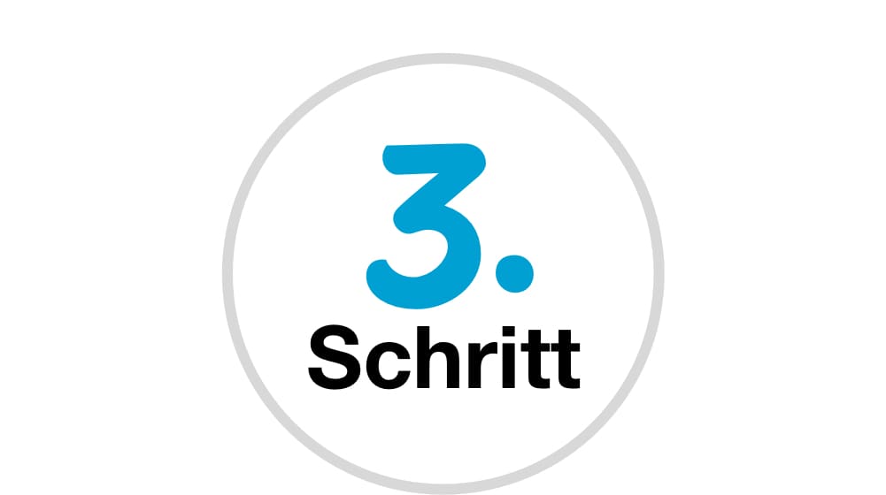 3. Schritt