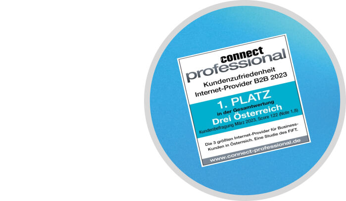 Connect Kund:innen-Barometer: Topnote für Drei.