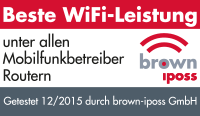 Auszeichnung brown iposs beste WIFI Leistung