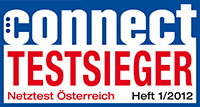 Auszeichnung Connect 2012 Testsieger