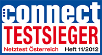 Auszeichnung Connect Nov 2012 Testsieger