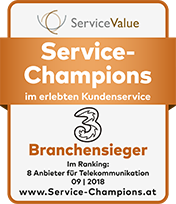 Auszeichnung Service Value 2018 Branchensieger