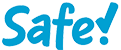 Safe Schriftzug in Blau
