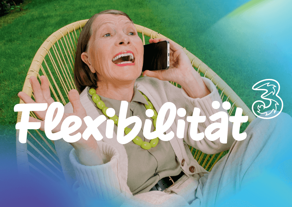 Flexibilität hoch Drei.